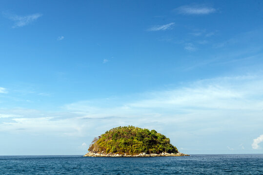 Alone Little Island In Ocean