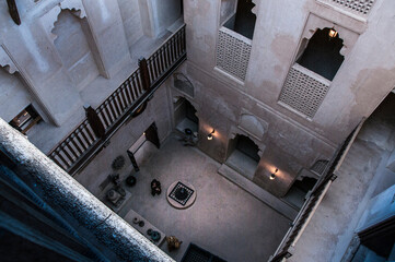 Obraz premium Old medieval Jibreen Castle in the Sultanate of Oman