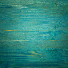 Green faded painted wooden texture, background and wallpaper. Horizontal composition