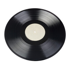 Close-up shot of 12-inch LP vinyl record groove.