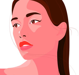 Beautiful woman face