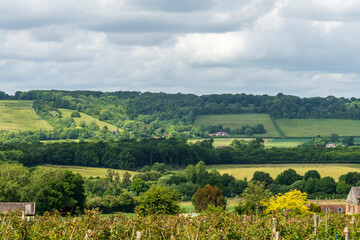 Fototapeta na wymiar English countryside view of Sevenoaks, Kent, UK