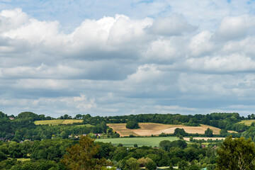 Fototapeta na wymiar English countryside view of Sevenoaks, Kent, UK