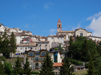 Fototapeta na wymiar Rivisondoli (Abruzzo, Italy) - View of the characteristic village.