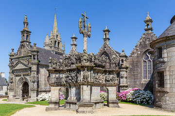 Obraz premium parish enclosure of Guimiliau, in Brittany