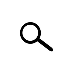 Magnifying glass vector illustration icon. Concept of searching by using a magnifying glass.