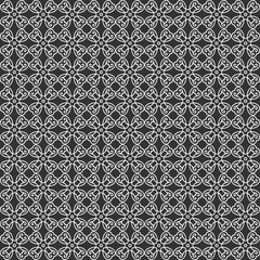 Background pattern. Black and white colors. Retro seamless wallpaper texture. Floral pattern for fabric, tile, interior design or wallpaper. Background vector image