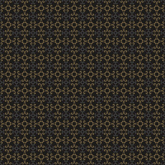 Gold background pattern on black. Seamless pattern for your design. Background vector image