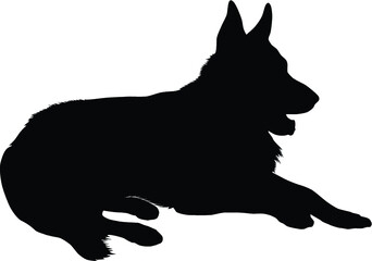 German Shepherd Silhouette