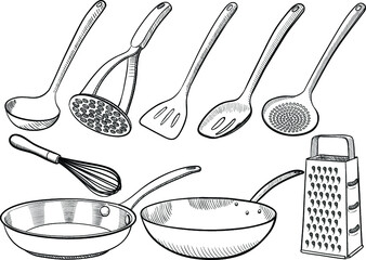 Kitchen utensil sketches