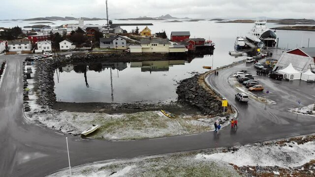 Aerial View Of The Harbor And Port Of A Small Town In Scandinavia (2)