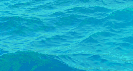 Sea, water, graphic material that was 3D rendering of liquid
