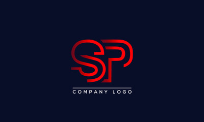 Creative letters SP or PS Logo Design Vector Template. Initial Letters SP Logo Design	