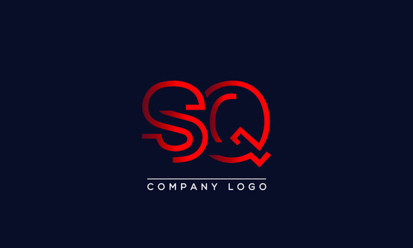 Creative letters SQ or QS Logo Design Vector Template. Initial Letters SQ Logo Design	