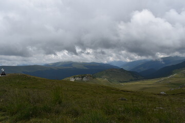 Fototapeta premium clouds over the mountains