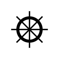 Obraz premium Ship steer icon