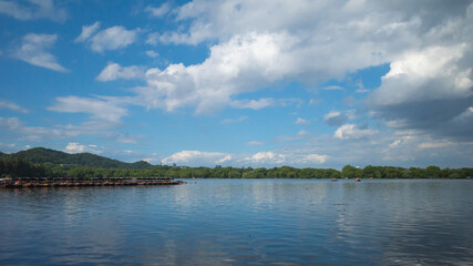 Landscape of West Lake in Hangzhou, China
