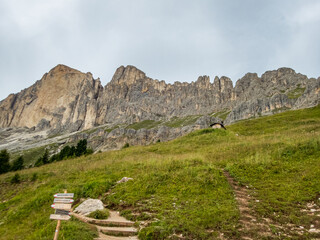 Rotwand and Masare via ferrata in the rose garden in the Dolomites