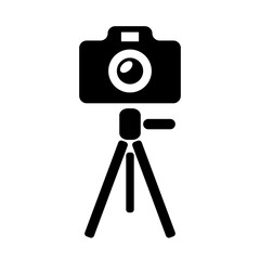 Camera with tripod icon