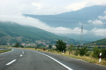 highway road in the mountain, Serbia, eastern europe