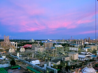 plant petrochemical  In the daytime with copy space on top.