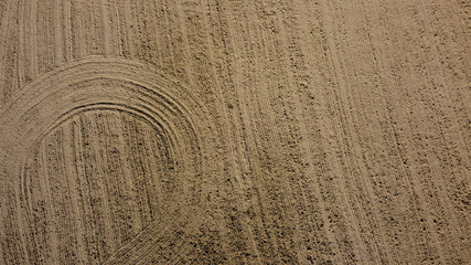 tło ziemia natura brąz bruzdy © Piotr