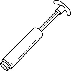 Vacuum compression bag hand pump