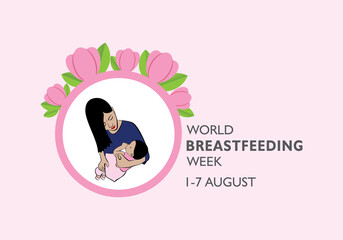 Concept of World Breast feeding Week observed in first week of August Month