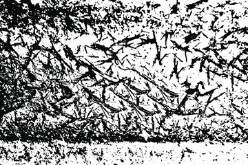 Obraz premium Grunge texture of a rough surface with dirt, noise, grain. Vector illustration. Overlay template.