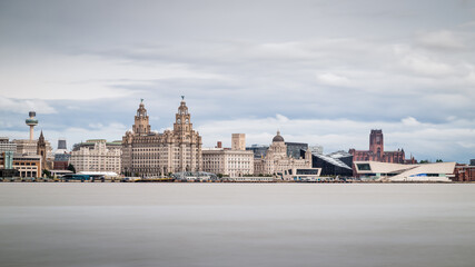 Obraz premium Letterbox crop of the Liverpool skyline