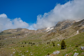 Spring day in the majestic Julian Alps, Friuli-Venezia Giulia, Italy