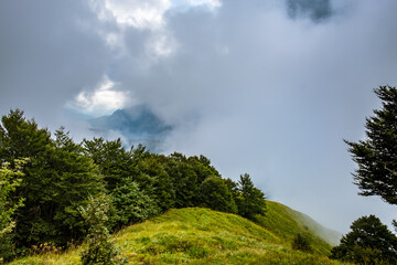 Clouds in the sky of Julian Alps, Friuli Venezia-Giulia, Italy