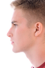 Obraz premium A portrait on a white background