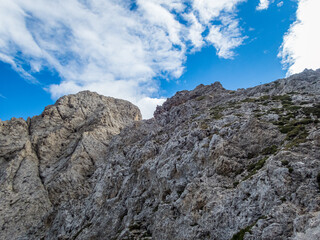 Rotwand and Masare via ferrata in the rose garden in the Dolomites