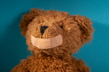 teddy bear with illness