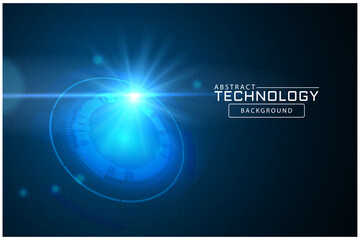 Circular Technology Background Design vector illustration - Vector
