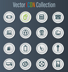 Home appliances icons set