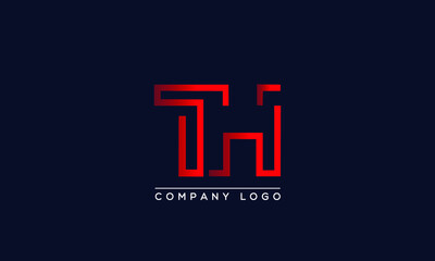 Creative letters TH Logo Design Vector Template. Initial Letters TH Logo Design	