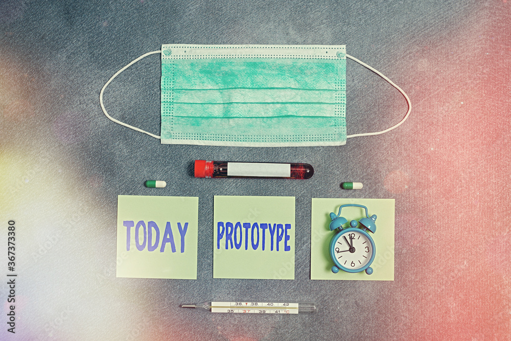 Poster handwriting text writing prototype. conceptual photo first and usually functional form of a new type