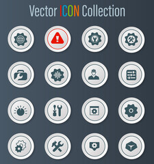 Setting icons set