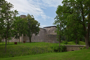 Fototapeta na wymiar Ruins of Cistercian Monastery in Padise. Estonia, Europe. The ruins are now a museum. comprehensive restoration of the former monastery complex was done.