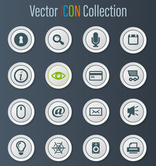 User interface icons set