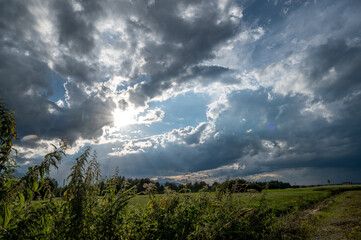 storm clouds over the landscape