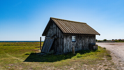 Fototapeta na wymiar Fishing hut in Gotland, Sweden.