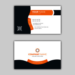 Creative and stylish clean business card design vector template