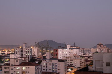 Naklejka premium night view of the city