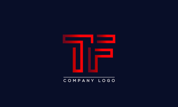 Creative letters TF or FT Logo Design Vector Template. Initial Letters TF Logo Design	