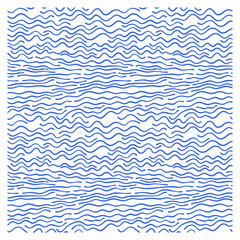 Seamless pattern with blue waves. Design for backdrops with sea, rivers or water texture.