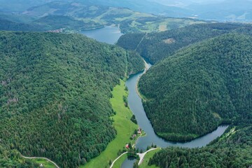 View of the Palcmanska Masa reservoir in Slovakia
