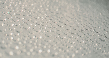 water drops on a glass